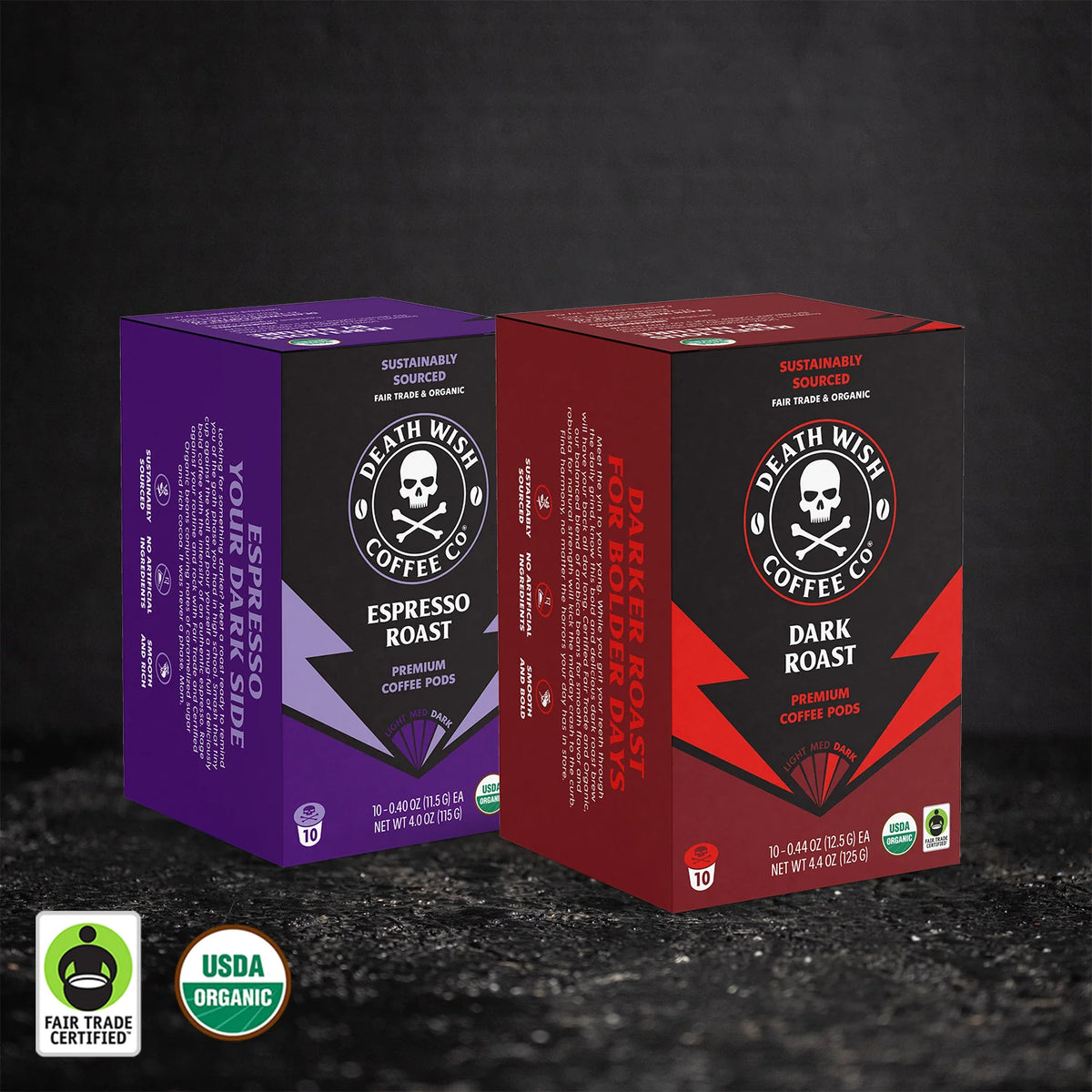 Dark Roast + Espresso Roast Single-Serve Pod Bundle